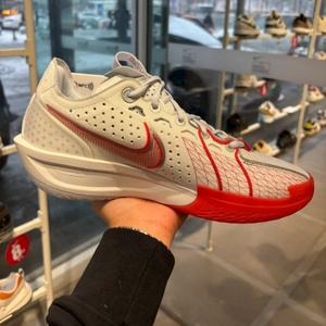 耐克Nike Air Zoom GT Cut 3白红色男子低帮实战篮球鞋DV2918-101