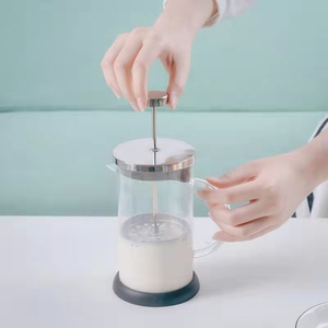 咖啡壶法压壶玻璃冲茶器打奶泡手冲按压滤压壶泡茶壶咖啡过滤杯器