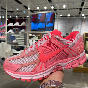 Nike耐克女子复古薄底老爹鞋 Vomero 5 粉色休闲运动跑步鞋FQ0257