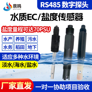 水质工业在线电导率传感器PH电极探头4G水质盐度计海水EC检测仪