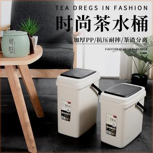 茶桶茶渣桶泡茶水桶茶具排水桶塑料茶水桶功夫茶具客厅家用茶盘桶