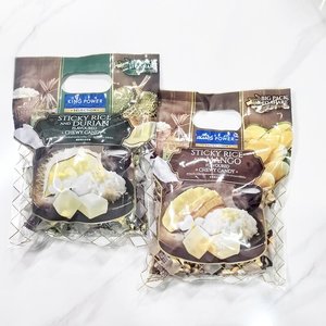 泰国kingpower芒果榴莲味糯米饭奶糖软硬糖果袋装零食280g(100粒)