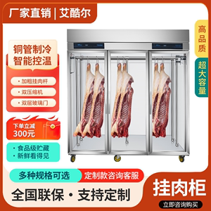商用挂肉柜猪羊牛肉冷冻保鲜展示柜冷藏冰柜立式冷冻柜鲜肉排酸柜