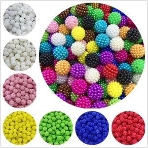 10mm 12mm 50/20pcs Colorful Bayberry Beads Round Loose Space