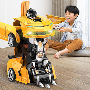 变形玩具男孩金刚变型儿童遥控汽车机器人超大号变身自动正版合金