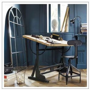欧美式绘画桌设计师工作台实木画板绘图桌子斜式制图书桌画室画案