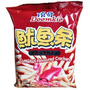 顶奇鱿鱼条30袋鱿鱼味香脆米饼薯条非油炸膨化食品10袋休闲零食.