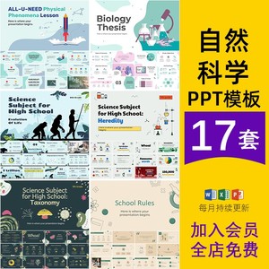 自然科学ppt模板物理生物化学实验课件介绍幼儿园小学班会汇报