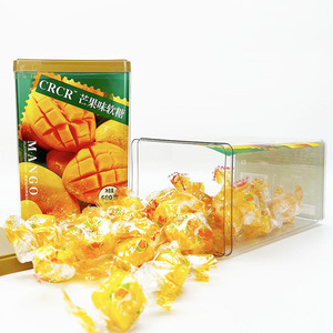 CRCR芒果味软糖盒装600g约45枚水果味糖果软糕休闲解馋办公室零食