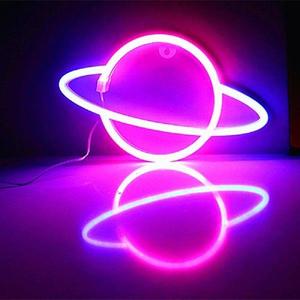 Colorful LED Neon Lamp Elliptical Banana Neon Sign Pink Neon