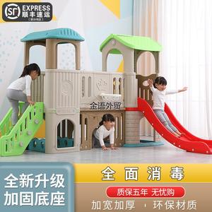 小神童滑梯大型玩具室内娱乐区儿童玩耍布置家用幼儿园城堡滑滑梯