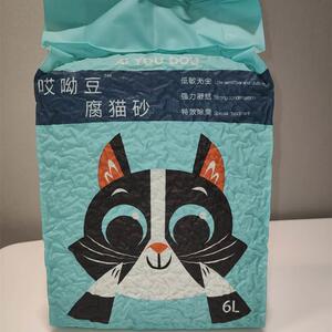 哎呦豆腐猫砂6L2.4kg小颗粒天然原味绿茶水蜜桃无尘除臭可冲厕所