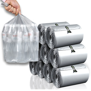 日本进口BMUJI植护大垃圾袋110只单卷一次性日用家居平口塑料袋垃