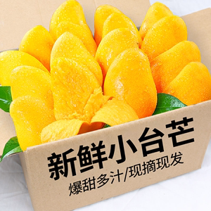 海南小台农芒果10斤新鲜小台芒当季特产水果现摘芒果大果整箱包邮