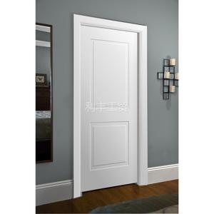 定制白色齿接象木烤漆门，指接橡木室内门，实木门，平雕套装门