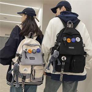日本减负书包女大学生高中潮流旅行双肩包男初中生大容量电脑背包