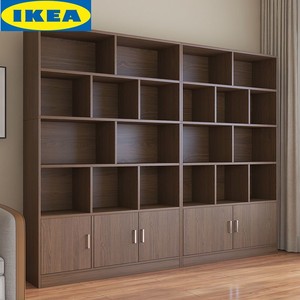 IKEA宜家酒柜置物架靠墙展示柜客厅2024新款装饰边柜立柜实木色网