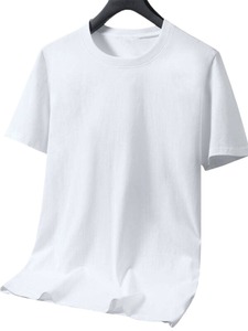 哥弟2件装白色t恤女短袖圆领纯色半袖男女t桖上衣打底衫薄款2024