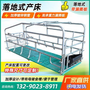 落地式母猪产床不锈钢槽产保两用单体产床固定栏母猪产床养殖设备