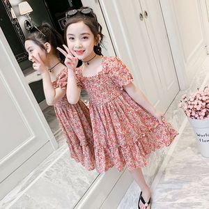 女童公主裙2024新款碎花连衣裙薄款洋气裙子夏款3-10岁韩版