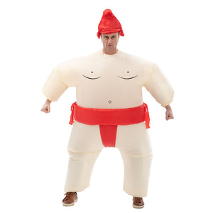 搞笑日本相扑充气服舞台表演卡通人偶大胖子充气服装膨胀服红黄蓝