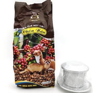 越南原装代购chon nan双貂鼠咖啡粉500克研磨法式滴漏咖啡香包邮