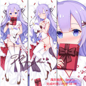 【萌咔原创】碧蓝航线舰b 独角兽旗袍 等身抱枕动漫周边二次元