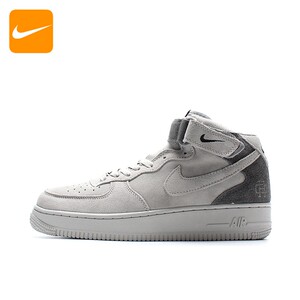 nike耐克男鞋air force1 空军一号af1灰色高帮卫冕冠军休闲鞋板鞋