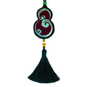 手工刺绣布艺葫芦diy送绣绷有视频教程宝宝祈福车挂