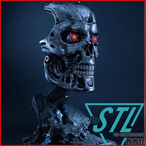 终结者2：审判日T-800金属骨骼 3D打印模型stl数据文件