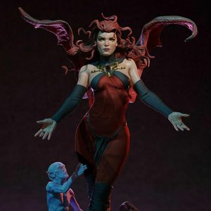 哥布林女王goblin queen|3d打印模型stl数据文件白胚人物手办服务