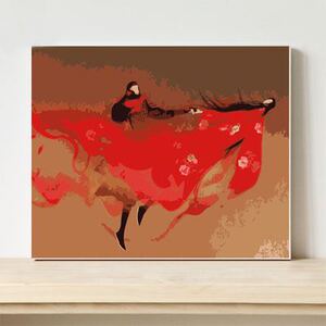 diy数字油画大话西游周星驰朱茵人物情侣画至尊宝紫霞卡通油彩画图片