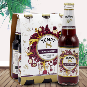 诱惑8号车厘子味露酒丹麦原装进口330ml*6瓶tempt果味进口啤酒