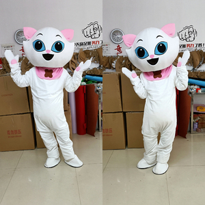 猫咪卡通人偶服装表演宣传动物道具可爱小公仔kt猫行走头套玩偶服