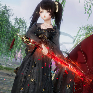 剑网3剑三谪仙盒子黑金孔雀挂件远怀 英菲明江情思衣服帽子黑白发