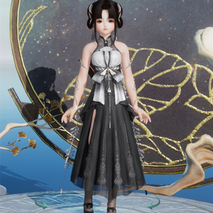 剑网三剑3二代乘风九垓下棋盘盒子幽阑碎雪黑白发衣服披风松间鹊