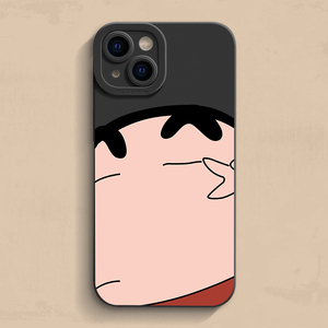 大脸小新iphone15手机壳7/8p11pro maxs男14套se有趣13新款xr潮牌女6s