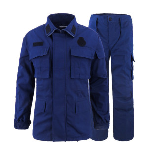 蓝色迷彩服军训