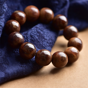 原创设计天然射天角手串男女文玩念珠手链印度金丝牛角民族风饰品