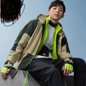 晶晶代购邓伦同款运动梭织防风衣工装休闲夹克外套男gf4016不退换