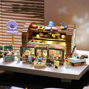 乐高海绵宝宝蟹堡王餐厅2024新款积木拼装玩具送女朋友六一礼物