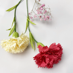 9元/朵 纯手工纸藤纸艺花 生日教师节母亲节花康乃馨成品