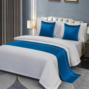 酒店宾馆民宿客栈家用床上北欧欧式高档床旗床尾巾床边防脏布床盖