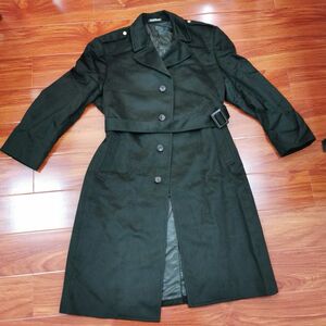 军绿呢子大衣款胶木麦穗扣军迷收藏羊毛呢子大衣