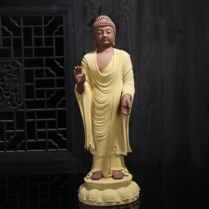 陶瓷大日如来阿弥陀佛释迦牟尼佛佛像 家用供奉大号镇宅工艺摆件