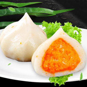 丸子蟹黄包1000g火锅食材蟹籽包蟹黄包心丸火锅丸子关东煮食材