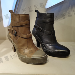 ash/艾熙 国内专柜正品代购20秋冬高跟女鞋舒适女短靴ak333k01044