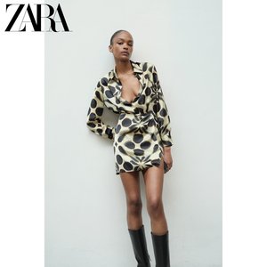 ZARA新款 女装 几何图案印花连衣裙 2829145 330