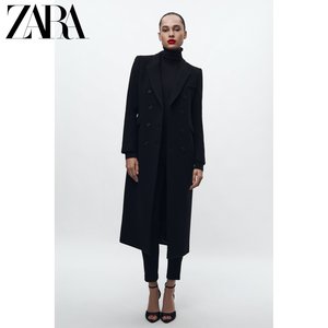 ZARA24春季新品 女装 ZW 系列 MANTECO 羊毛大衣外套 2109775 800