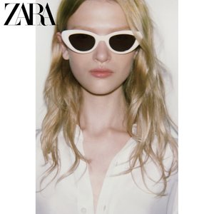 ZARA 新款 女装 猫眼形醋酸纤维镜框太阳眼镜 1903001 712